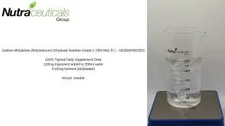 Sodium Molybdate Molybdenum Dihydrate Nutrition Grade ~39% Mo Ⓗ🌢 Solubility Test