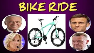 JOE BIDEN, JILL BIDEN, EMMANUEL MACRON, LARS L&Oslash;KKE RASMUSSEN GOES FOR A BIKE RIDE #lifestyle #reels
