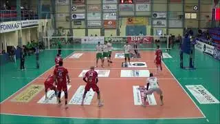 Vasilis Mouchlias. Outside Hitter No1 White Jersey. Syros-Pao 3-2 Highlights Play Offs 2020-2021
