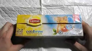 Покупка с Ebay.com. Чай LIPTON  Coldbrew. Большие пакетики и интересные ярлычки.
