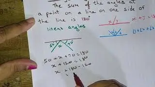 Straight angle or linear angles