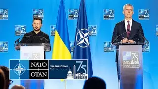 NATO Secretary General with the President of Ukraine 🇺🇦 Volodymyr Zelenskyy, 11 JUL 2024