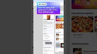 🎥 AI-Powered UI Design: Creating a Food Delivery App from Scratch#ui #ux #uiux #uiuxdesign #aitools