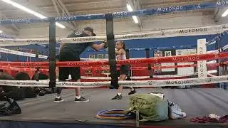Melody Saldana Rise above boxing academy mit work with coach west