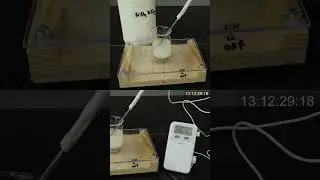 Nitrato de Amonio en Agua. Enfr&iacute;a Mucho. Proceso Endot&eacute;rmico.