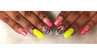 SPRING NAILS 💚💗 ACRYLIC FULL SET