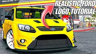 Ford Realistic Logo Tutorial | Easy Tutorial | Car Parking Multiplayer New Update