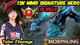 Talon 23savage Morphling 13K MMR Signature Hero TOP1 MMR Server SEA Dota 2 pro Gameplay