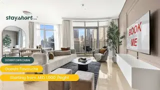 Stay in Downtown Dubai: Modern 3BR Apartment with Burj Views (Sleeps 6) at Stayshort.com
