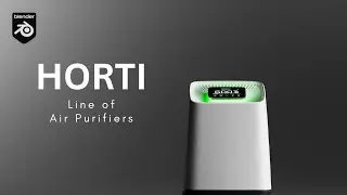 Horti Line of Air Purifiers | Blender 3D Product Animation