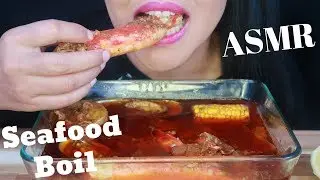 ASMR - King Crab Legs & Mussels In Bloves Sauce (No Talking)