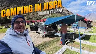 –3°C Jispa Camping Experience 🏕️| Mission Ladakh Ep2 | Manali to Jispa | We Froze in the Himalayas!