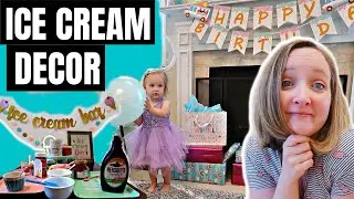 Ice Cream Themed Birthday Party Decor (HOUSE TOUR)