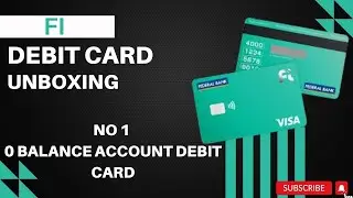 Fi DEBIT CARD UNBOXING | 2% CASHBACK ON BILL PAYMENTS | BEST DEBIT CARD | #fedral #debitcard #atm