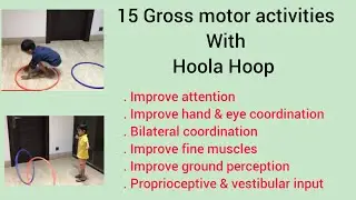 15 gross motor activities with Hoola HOop