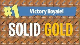 SOLID GOLD FRENZY!! (Fortnite Battle Royale)