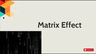 Create Matrix Wall with HTML & CSS & Raw JS