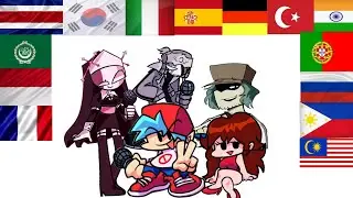 FRIDAY NIGHT FUNKIN IN DIFFERENT LANGUAGES (FNF)