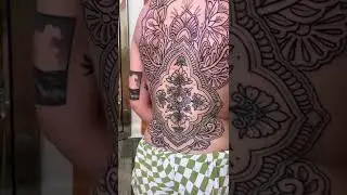 ✾ Beautiful Ornamental Style Backpiece By Pip.Fox.Tattoos