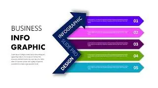 5-step unique ppt infographic design #powerpointpresentation