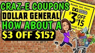 🤑$3/$15 DG STORE COUPON🤑STEP BY STEP GUIDE🤑DOLLAR GENERAL COUPONING THIS WEEK🤑EXTREME COUPONING🤑
