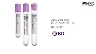 Vacutainer Tube EDTA K2 6ml x 100 367873