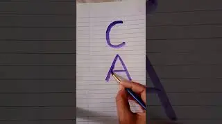 🐱 CAT letter drawing#viral #alphabetart #youtubeshorts #easylearning #letterdrawing #viralshort ll