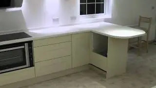 Avonite 'Algodon' Kitchen worktops by Prestige Work Surfaces, Corian for Kitchens Alternative