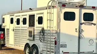 4 Horse  Bloomer Trailer 25k