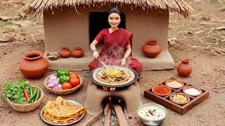 Miniature Doll Makes Chili Cheese Dosa 🌶️🧀 | Tiny Kitchen Indian Street Food ASMR