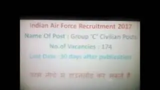 ndian Air Force Recruitment 2017