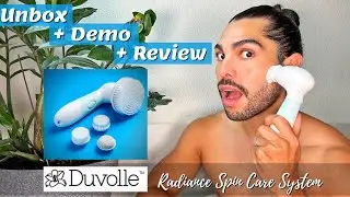DUVOLLE spin brush Review! Full 👉 UNBOX + DEMO of Radiance Spin-Care System...