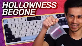 I poured silicone into my oldest keyboard! &bull; XM87 TKL upgrade/mods