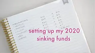 Setting Up 2020 Sinking Funds | Budget Basics