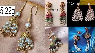 Latest gold pearl earrings designs