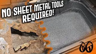 Quick DIY Rust Hole Fix in Classic Car Floor (1979 Pontiac Grand Prix)
