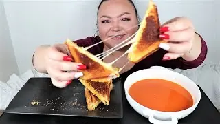 Q&A Grilled Cheese Mukbang | AngelaEats