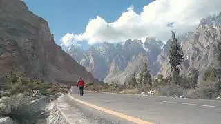 A walk on KKH (Karakuram Highway) under the shadows of Passu Cones, Gojal, Upper Hunza
