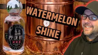 Медный перегонный куб WATERMELON SHINE. Первое впечатление | Арбузный самогон, смешанный с корневым пивом и медом