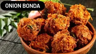 Onion Bonda Recipe in Tamil | Evening Snacks Recipe | Onion Pakoda in Tamil | டீ கடை வெங்காய போண்டா
