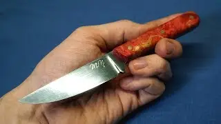 Making a D2 Steel Knife with a Stabilized Wood Handle