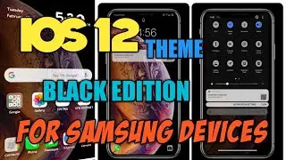 IOS 12 BLACK | IPHONE THEME | FOR SAMSUNG GALAXY DEVICES