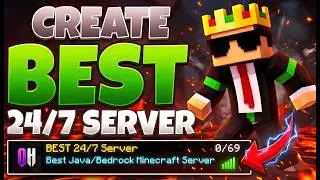 How To Make Minecraft Server 24x7 JAVA + PE | Best 24/7 Minecraft Hosting🟩