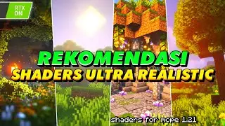 TOP BEST 3 SHADERS MCPE 1.21 & 1.20+ REALISTIC TERBAIK RINGAN | NewB Shader #rtx #shaders #minecraft