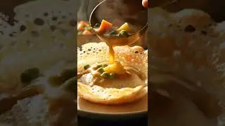ASMR Breakfast Series Ep-6 🤍 Appam & Vegetable Stew | Soft Soak ASMR #FoodASMR #shorts