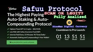Safuu High Apy Auto Staking / Full Analysis / Scam or Legit? / Tamil