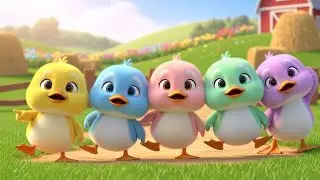 Five Little Ducks Listen for Mom&rsquo;s Quack Around the Farm 🦆🌾 | Farm Nursery Rhymes for Kids