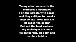 Rakim - When I Be On The Mic (HD & Lyrics On Screen) Lyrics Uncensored