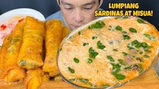 LUMPIANG Sardinas at MISUA Mukbang Asmr | Filipino Food Mukbang Philippines