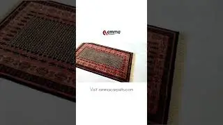 100% Handmade Knotted Pure Sheep 🐏🐑 Wool Rug Size 3x5 feet, Colour Black #handmade #carpet #rug
